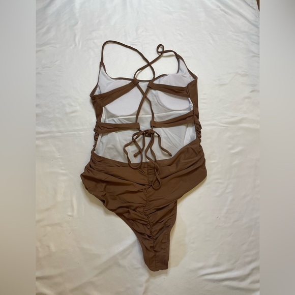 Unbranded size medium light brown one piece swimsuit - Picture 3 of 6